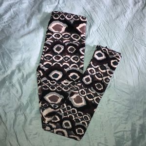Printed fleece leggings